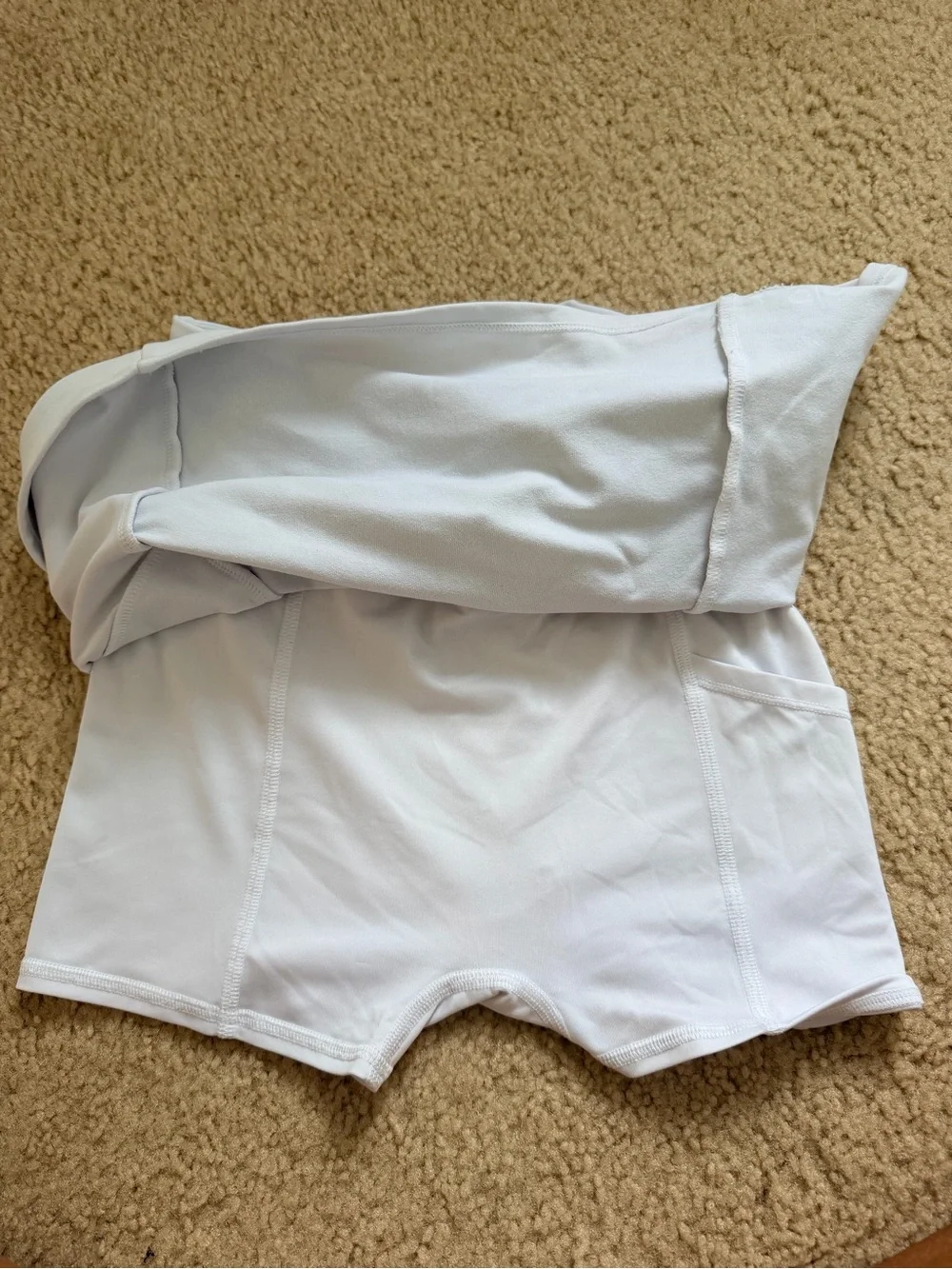 Airbrush High-Waist Good Form Tennis Skirt - White
